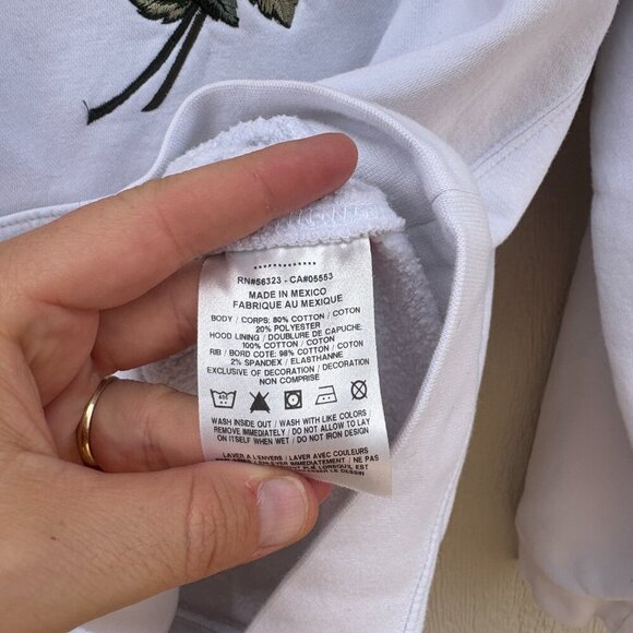 Nike x Drake Certified Lover Boy Hoodie Adult Medium White Embroidered Rose - Picture 4 of 12